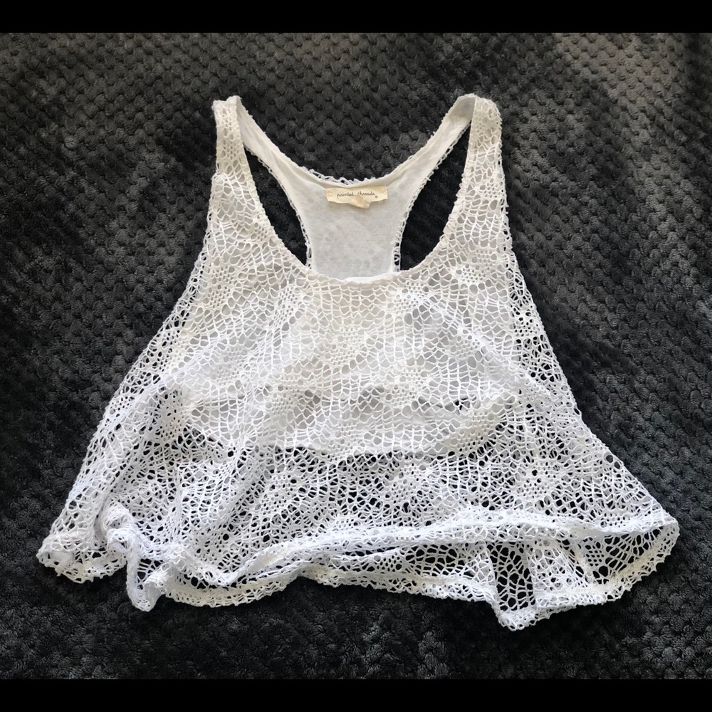 White crop BP tank top